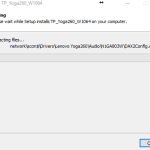Extracting Lenovo Yoga 260 Drivers