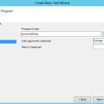 Powershell script. Create Basic Task Wizard