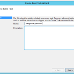 Create Basic Task Wizard