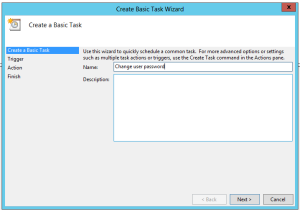 Create Basic Task Wizard